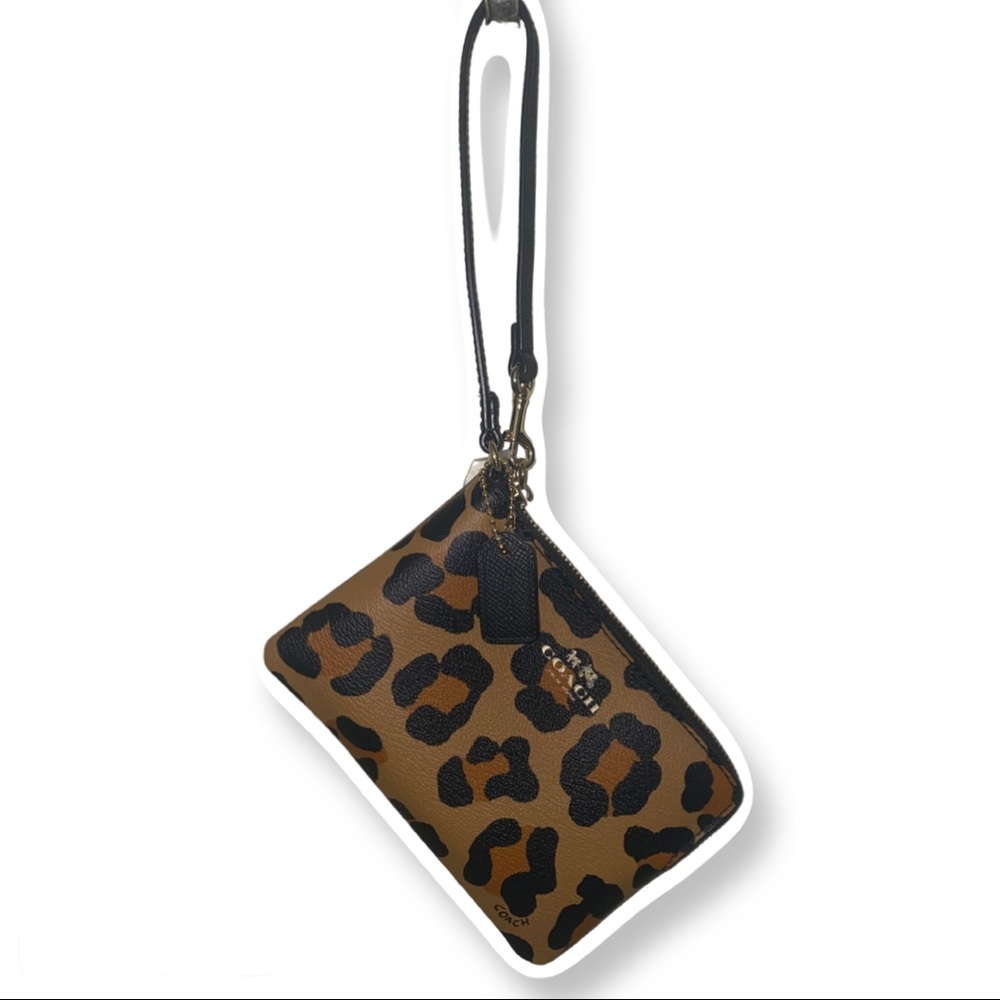 Leopard print Coach wallet